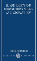 Book Cover for Human Rights and Humanitarian Norms as Customary Law by Theodor Professor of Law, Professor of Law, New York University School of Law Meron