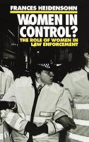 Book Cover for Women in Control? by Frances Professor of Social Science and Administration, Professor of Social Science and Administration, Goldsmiths Heidensohn