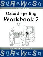 Book Cover for Oxford Spelling Workbooks: Workbook 2 by Deirdre Coates