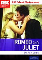 Book Cover for Romeo and Juliet. Teacher Guide by Royal Shakespeare Company