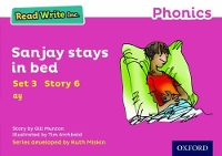 Book Cover for Read Write Inc. Phonics: Sanjay Stays in Bed (Pink Set 3 Storybook 6) by Gill Munton