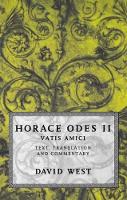 Book Cover for Horace: Odes II: Vatis Amici by Horace