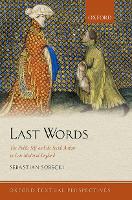 Book Cover for Last Words by Sebastian Professor of Medieval English Literature and Culture, University of Groningen Sobecki