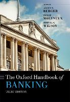 Book Cover for The Oxford Handbook of Banking by Allen N. (H. Montague Osteen, Jr. Professor in Banking and Finance, H. Montague Osteen, Jr. Professor in Banking and Fi Berger