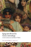 Book Cover for Epigrams from the Greek Anthology by Gideon (Reader in Classics, University of Birmingham) Nisbet