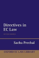 Book Cover for Directives in EC Law by Sacha Professor of International and European Institutional Law, University of Utrecht Faculty of Law Prechal