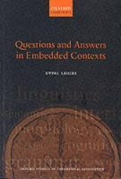 Book Cover for Questions and Answers in Embedded Contexts by Utpal , Visting Assistant Professor of Linguistics at MIT Lahiri