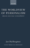 Book Cover for The Worldview of Personalism by Jan Olof Lund University Bengtsson