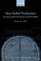 Book Cover for Nonverbal Predication by Isabelle University Paris 8 Roy