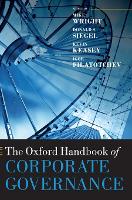 Book Cover for The Oxford Handbook of Corporate Governance by Mike (Professor of Entrepreneurship, Professor of Entrepreneurship, Imperial College Business School and University of  Wright