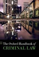 Book Cover for The Oxford Handbook of Criminal Law by Markus D (Professor of Law, Professor of Law, University of Toronto) Dubber