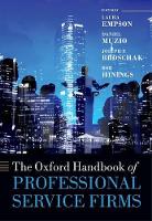 Book Cover for The Oxford Handbook of Professional Service Firms by Laura (Professor in the Management of Professional Service Firms and Director of the Cass Centre for Professional Servi Empson