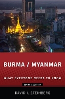 Book Cover for Burma/Myanmar by David (Professor of Asian Studies, Professor of Asian Studies, Georgetown University Schoolf of Foreign Service) Steinberg