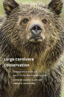 Book Cover for Large Carnivore Conservation by Susan G. Clark