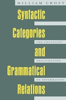 Book Cover for Syntactic Categories and Grammatical Relations by William Croft
