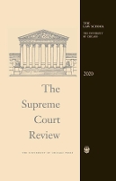 Book Cover for The Supreme Court Review, 2020 by David A. Strauss