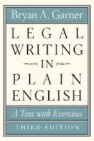 Book Cover for Legal Writing in Plain English, Third Edition by Bryan A. Garner