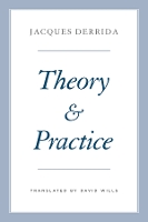 Book Cover for Theory and Practice by Jacques Derrida