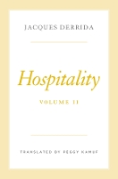 Book Cover for Hospitality, Volume II by Jacques Derrida