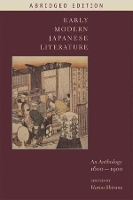 Book Cover for Early Modern Japanese Literature by Haruo (Editor, Ealac Department Newsletter) Shirane