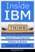 Book Cover for Inside IBM by James W. Cortada