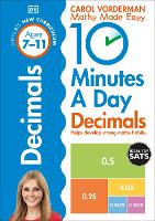 Book Cover for 10 Minutes A Day Decimals, Ages 7-11 (Key Stage 2) by Carol Vorderman