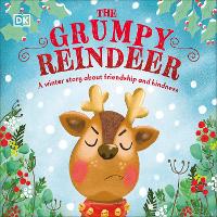 Book Cover for The Grumpy Reindeer by Clare Wilson