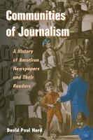 Book Cover for Communities of Journalism by David Paul Nord