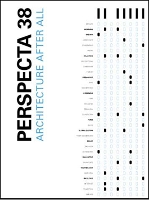 Book Cover for Perspecta 38 