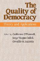 Book Cover for The Quality of Democracy by Guillermo O'Donnell