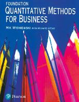 Book Cover for Foundation Quantitative Methods For Business by Mik Wisniewski