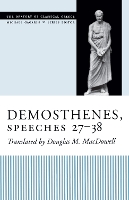 Book Cover for Demosthenes, Speeches 27-38 by Douglas M MacDowell