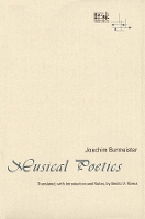 Book Cover for Musical Poetics by Joachim Burmeister