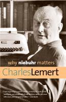 Book Cover for Why Niebuhr Matters by Charles Lemert