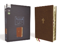 Book Cover for NASB, Thinline Bible, Leathersoft, Brown, Red Letter, 1995 Text, Thumb Indexed, Comfort Print by Zondervan