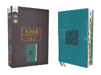 Book Cover for NASB, Thinline Bible, Leathersoft, Teal, Red Letter, 2020 Text, Thumb Indexed, Comfort Print by Zondervan