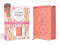 Book Cover for NIrV, Giant Print Compact Bible for Girls, Leathersoft, Peach, Comfort Print by Zondervan