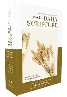 Book Cover for NASB, Daily Scripture, Super Giant Print, Paperback, White/Olive, 1995 Text, Comfort Print by Zondervan