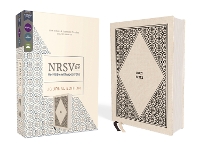 Book Cover for NRSVue, Holy Bible with Apocrypha, Journal Edition, Cloth over Board, Cream, Comfort Print by Zondervan