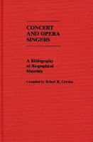 Book Cover for Concert and Opera Singers by Robert H Cowden