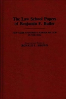 Book Cover for The Law School Papers of Benjamin F. Butler by Benjamin F. Butler