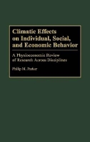 Book Cover for Climatic Effects on Individual, Social, and Economic Behavior by Philip Parker