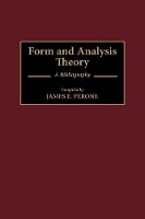 Book Cover for Form and Analysis Theory by James E Perone