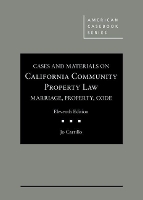 Book Cover for Cases and Materials on California Community Property Law by Jo Carrillo