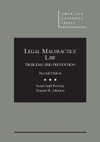 Book Cover for Legal Malpractice Law by Susan Saab Fortney, Vincent R. Johnson