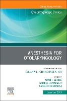 Book Cover for Anesthesia in Otolaryngology ,An Issue of Otolaryngologic Clinics of North America by Adam I Levine