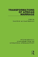 Book Cover for Transformations of African Marriage by David Parkin