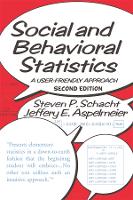 Book Cover for Social and Behavioral Statistics by Steven P. Schacht