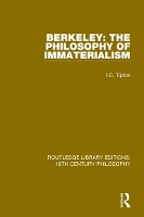 Book Cover for Berkeley: The Philosophy of Immaterialism by IC Tipton