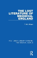 Book Cover for The Lost Literature of Medieval England by R M Wilson